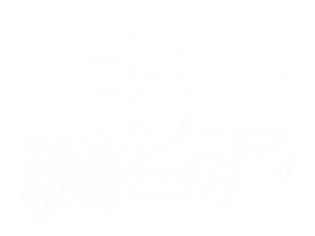 Ilustración de Camión, Auto y Motocicleta Apolo